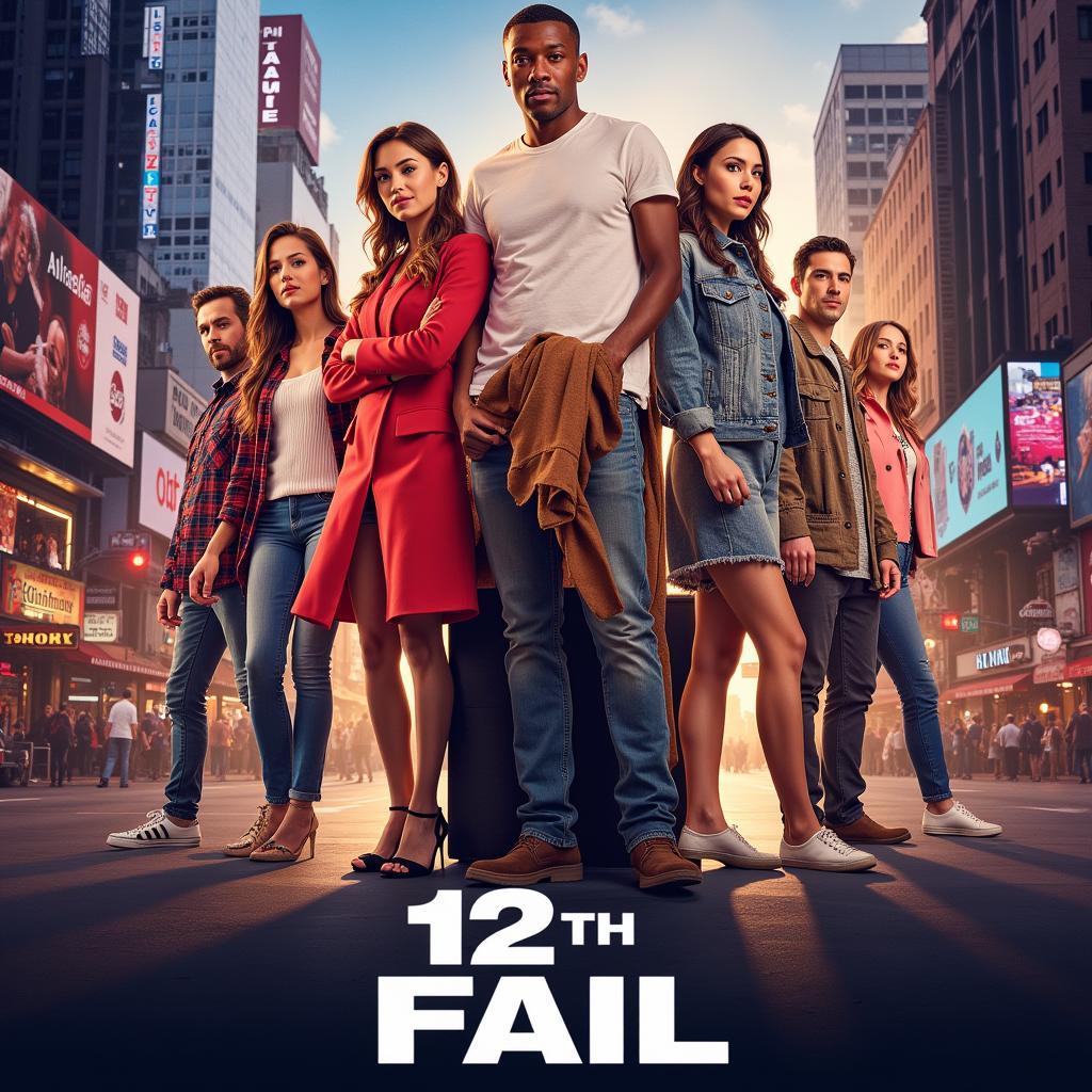 12th Fail movie poster featuring the lead actors