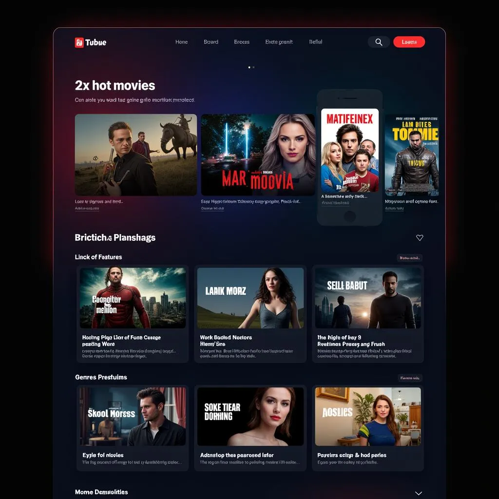 Streaming Platform with 2x Hot Movies