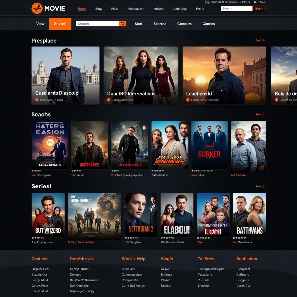 User-friendly website interface of 7starhd Movies platform