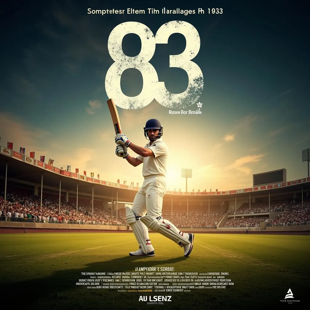 83 Movie Poster with Release Date in India