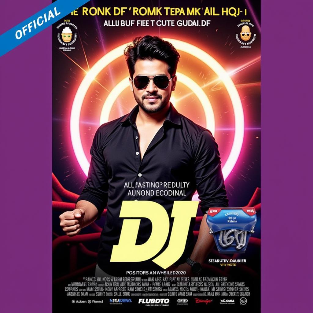 Allu Arjun on the official poster of DJ movie