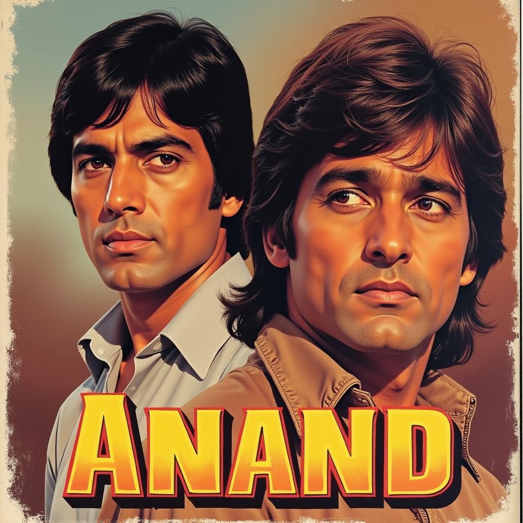 Classic Bollywood Movie Poster for Anand