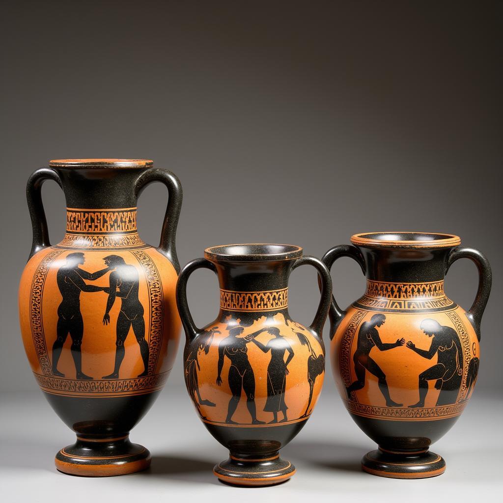 Ancient Greek Pottery With Erotic Imagery