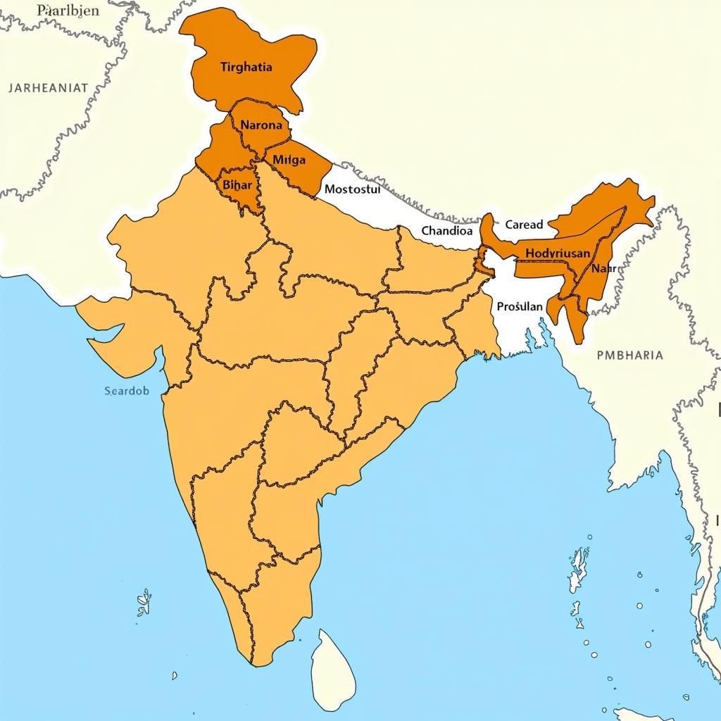 Map of Apanbhojpuri Linguistic Influence