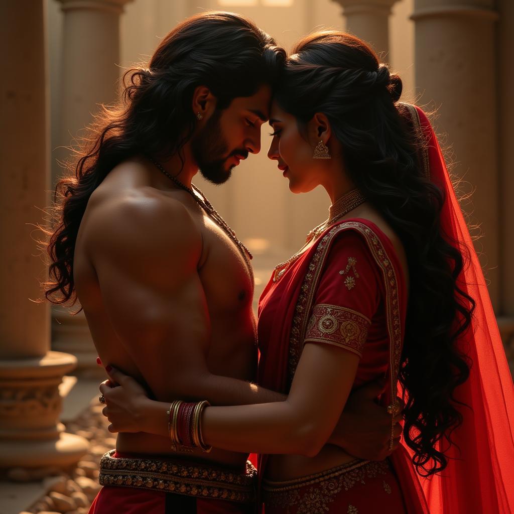 Arjun and Preethi Embrace