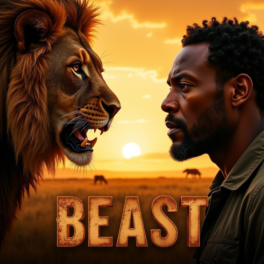 Idris Elba in Beast movie poster