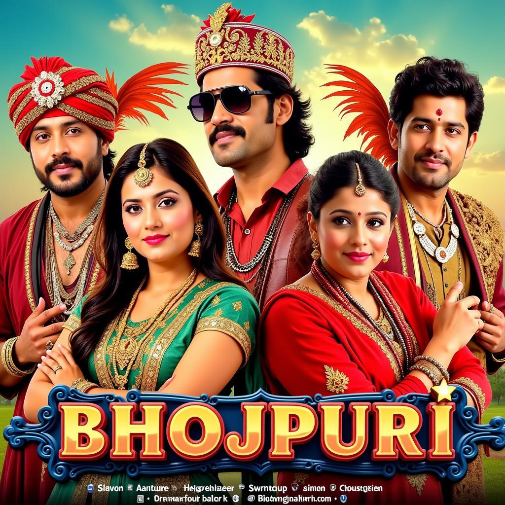 Vibrant Bhojpuri Movie Poster