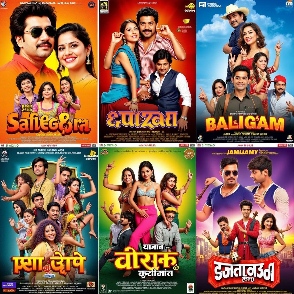 Collection of Bhojpuri movie posters