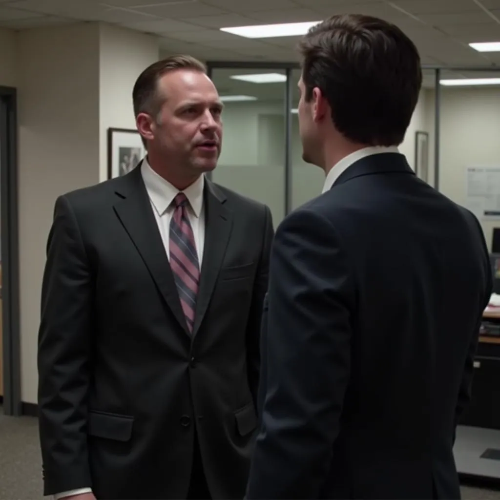 Movie Scene Depicting Boss-Employee Relationship