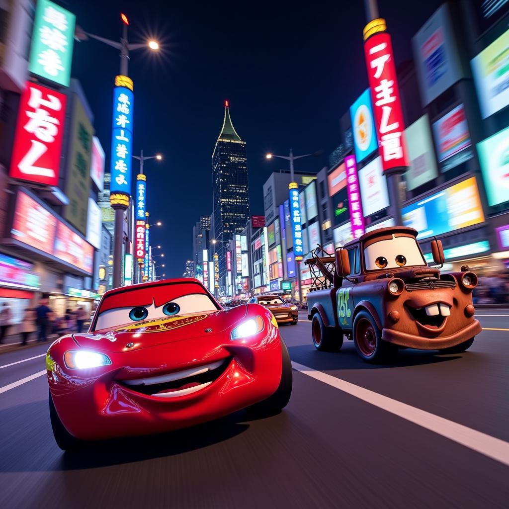 Cars 2 Tokyo Night Race