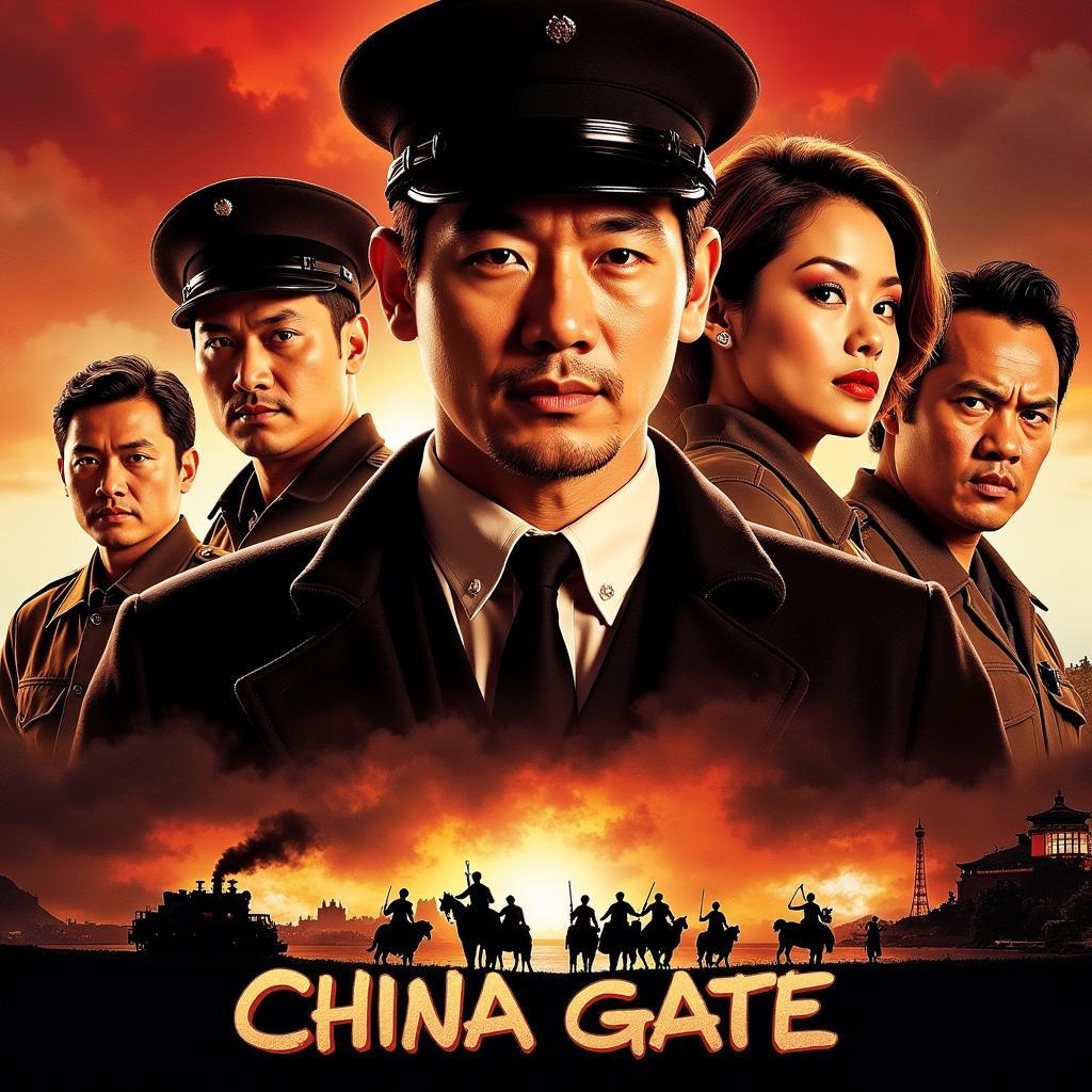 Classic War Film Poster - China Gate