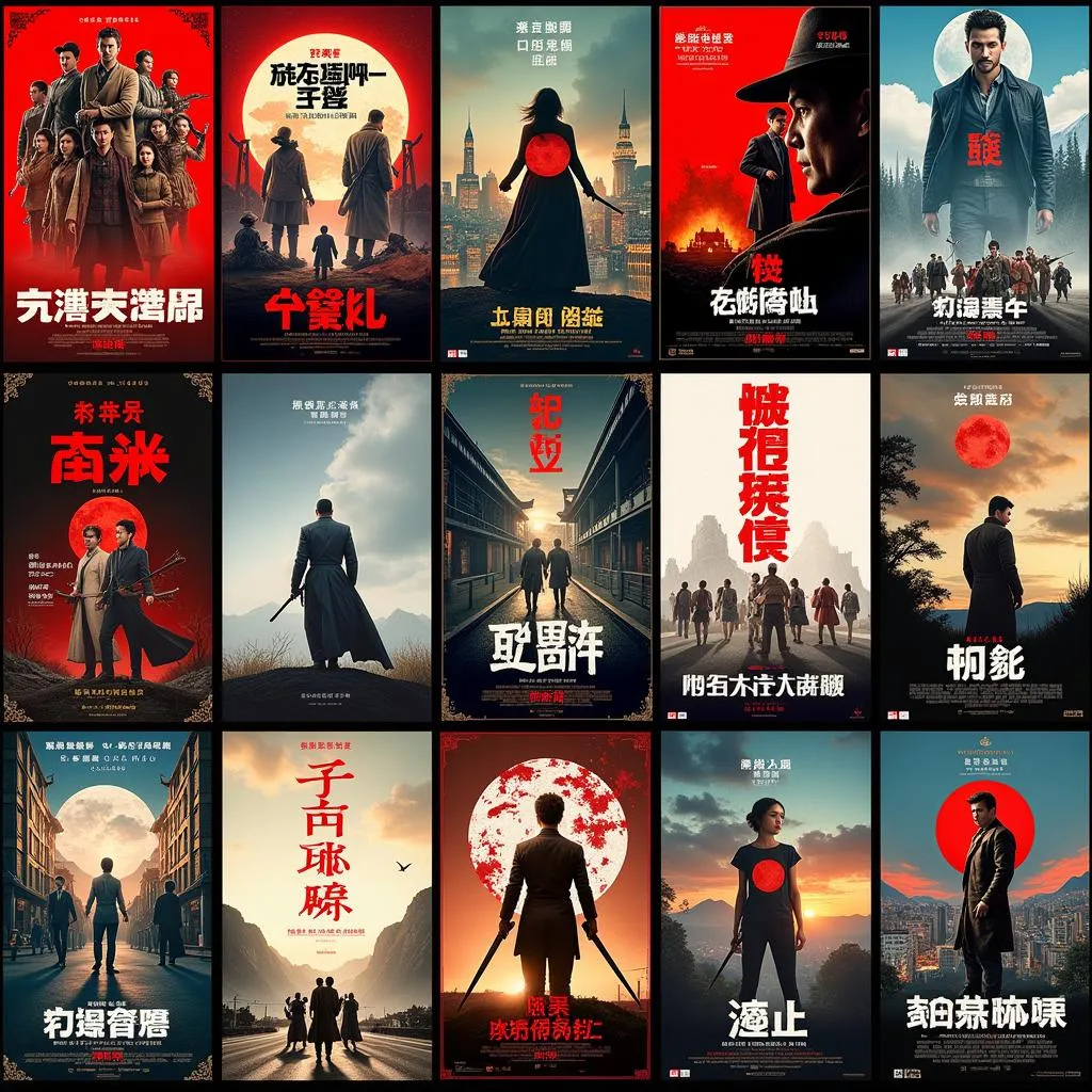 Chinese Movie Posters Showcase Diverse Styles