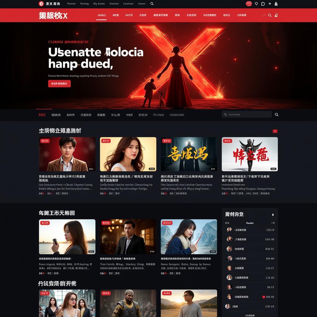 A website showcasing Chinese XX movies