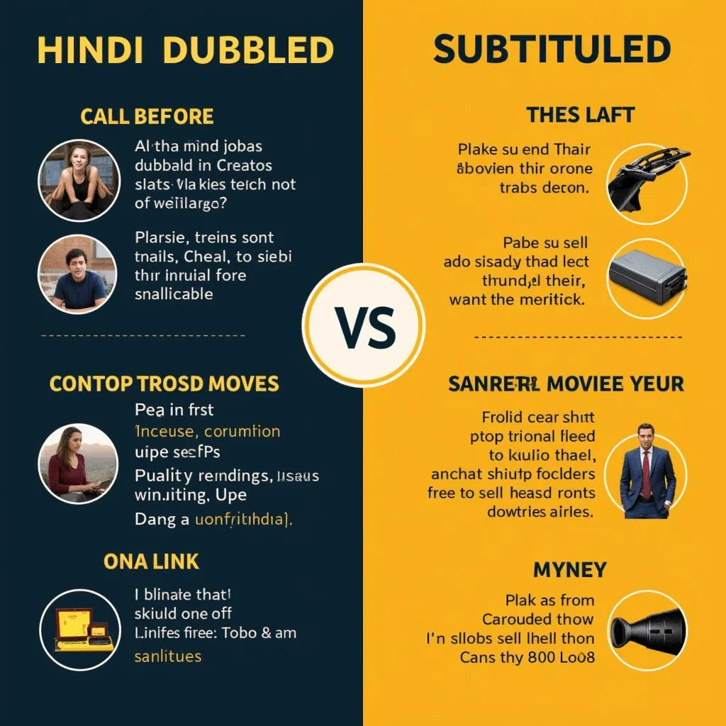 Choosing between Hindi dubbed and subtitled movies