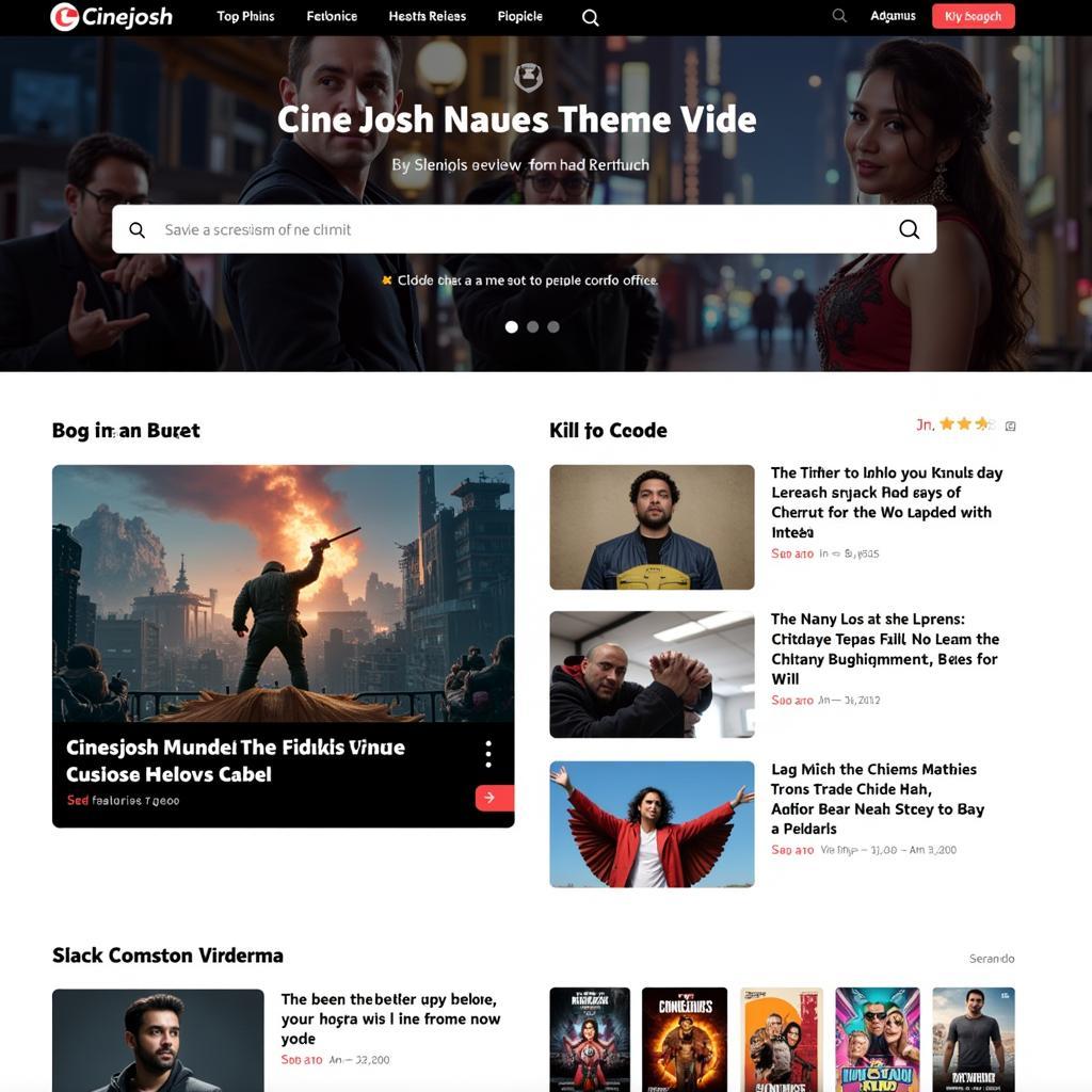 Cinejosh Movie Review Website