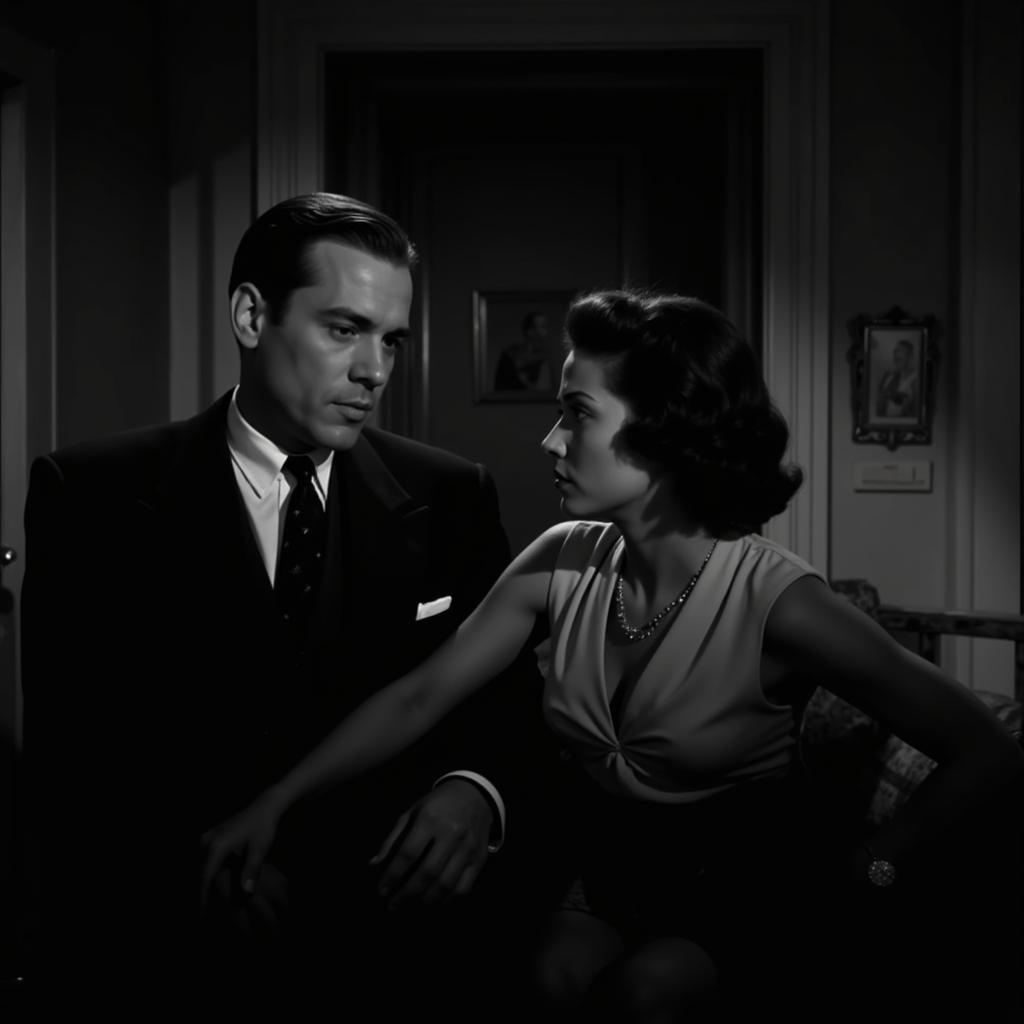 Classic Film Noir Scene