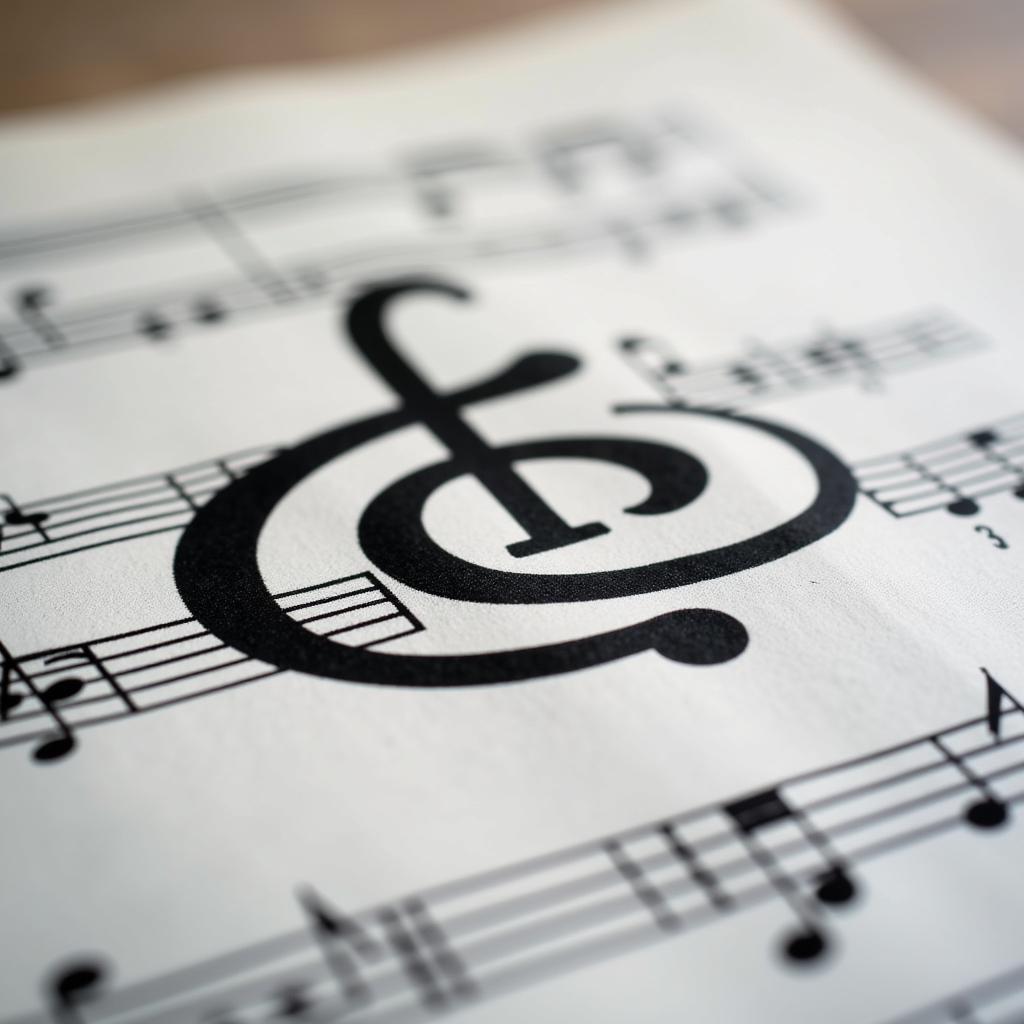 Copyright Symbol on Sheet Music