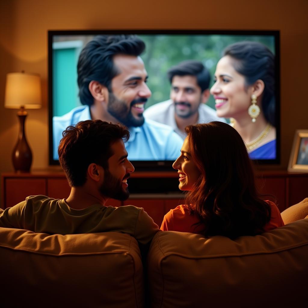 Couple Enjoying Malayalam Rom-Com