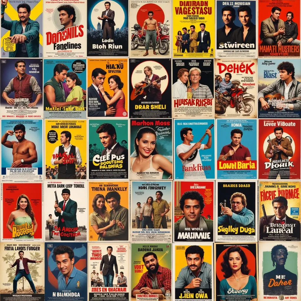 Collage of iconic Dahek movie posters