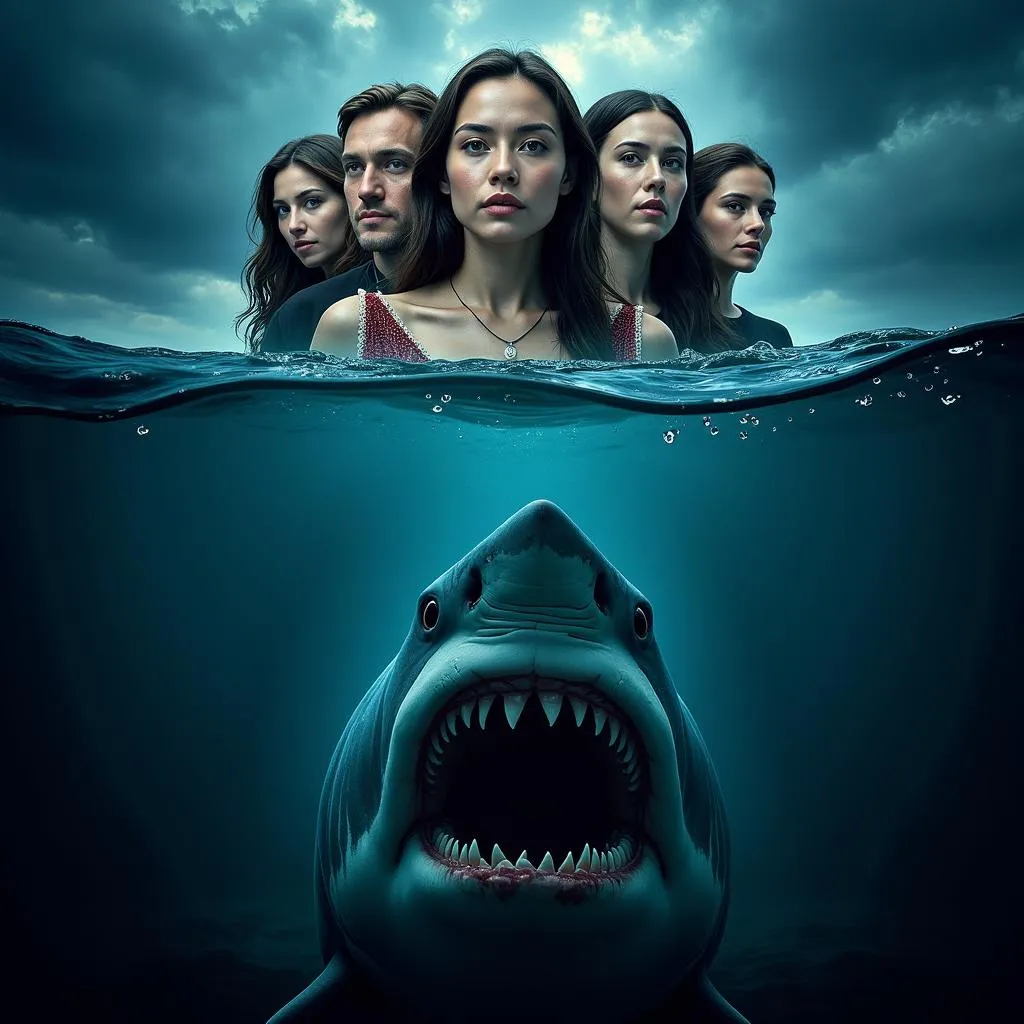 Deep Blue Sea Movie Poster