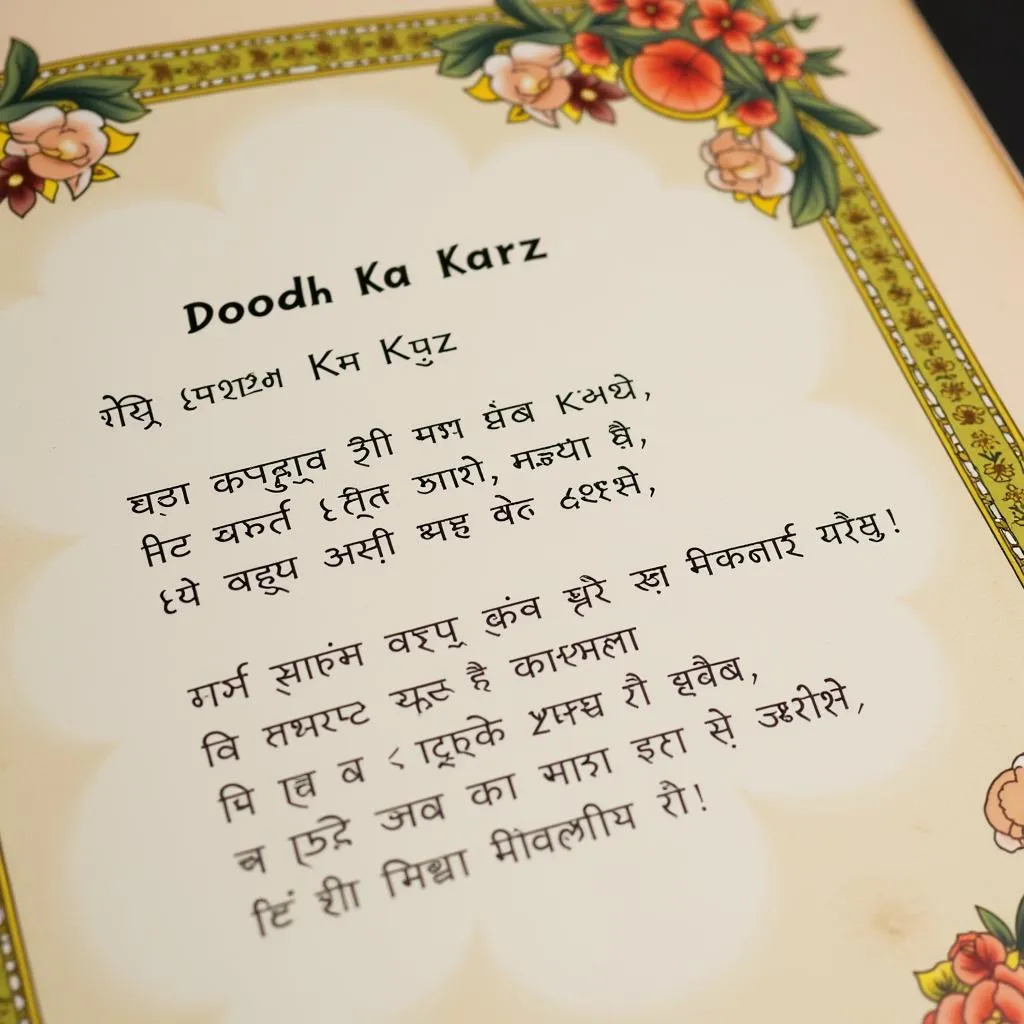 Doodh Ka Karz Song Lyrics