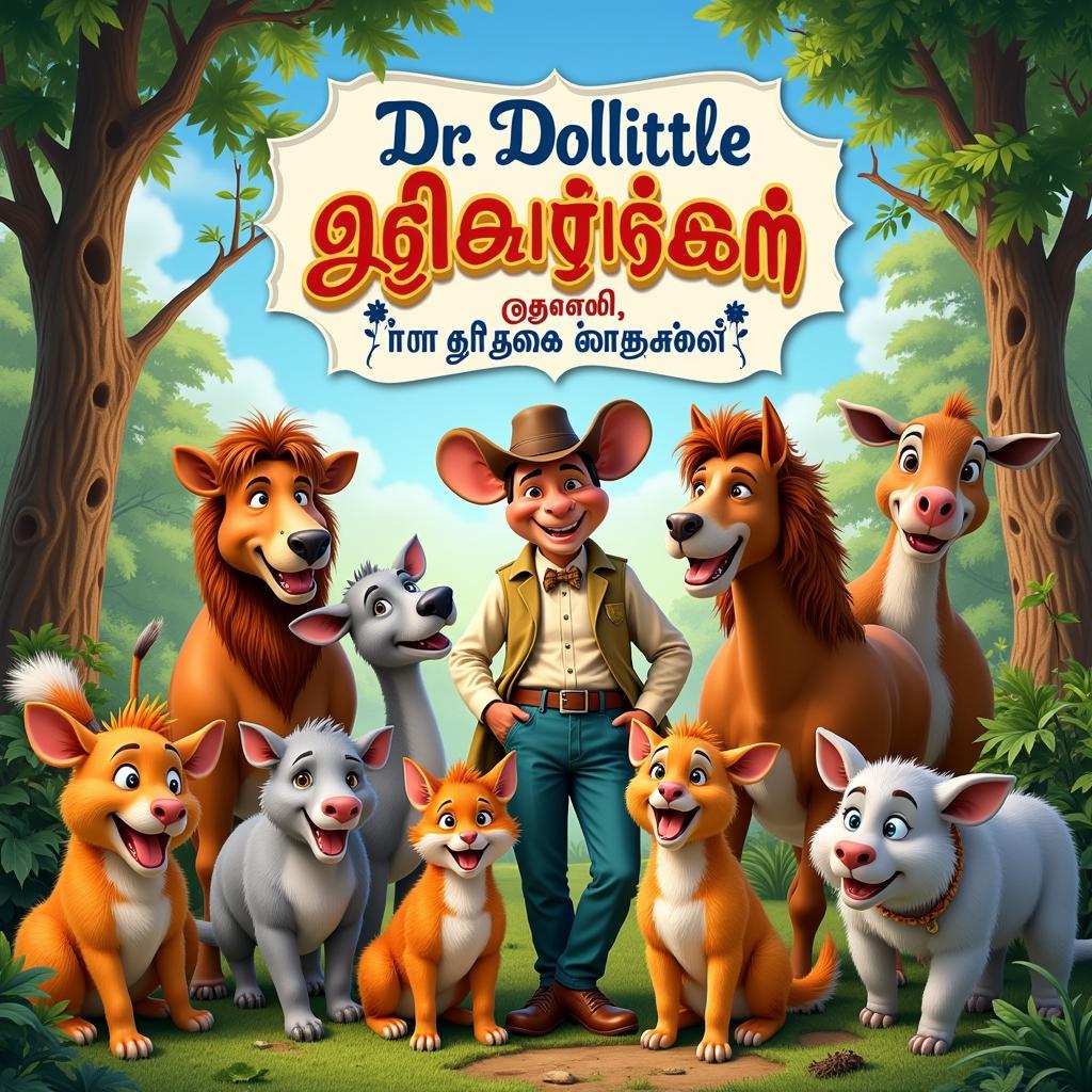 Dr Dolittle Tamil Dubbed Movie Poster