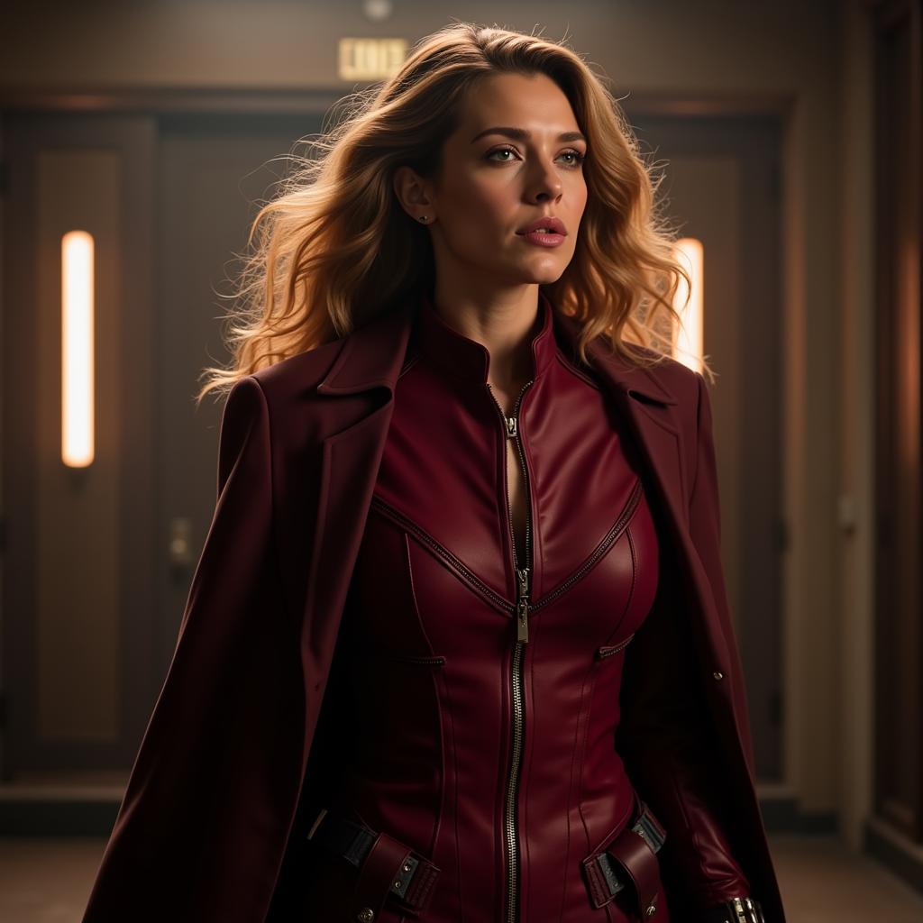 Elizabeth Olsen as Scarlet Witch in a scene from "Avengers: Endgame."