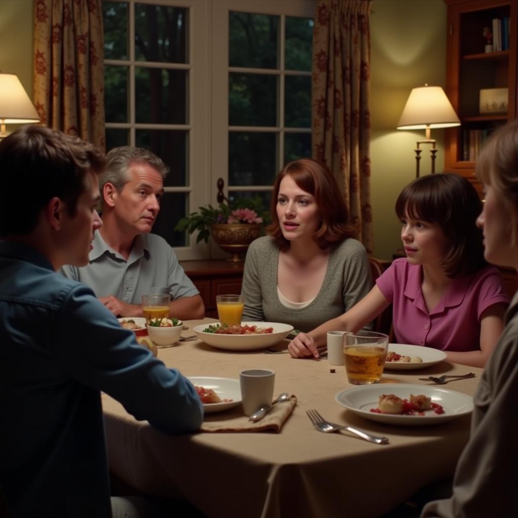 Family Dinner Movie Scene