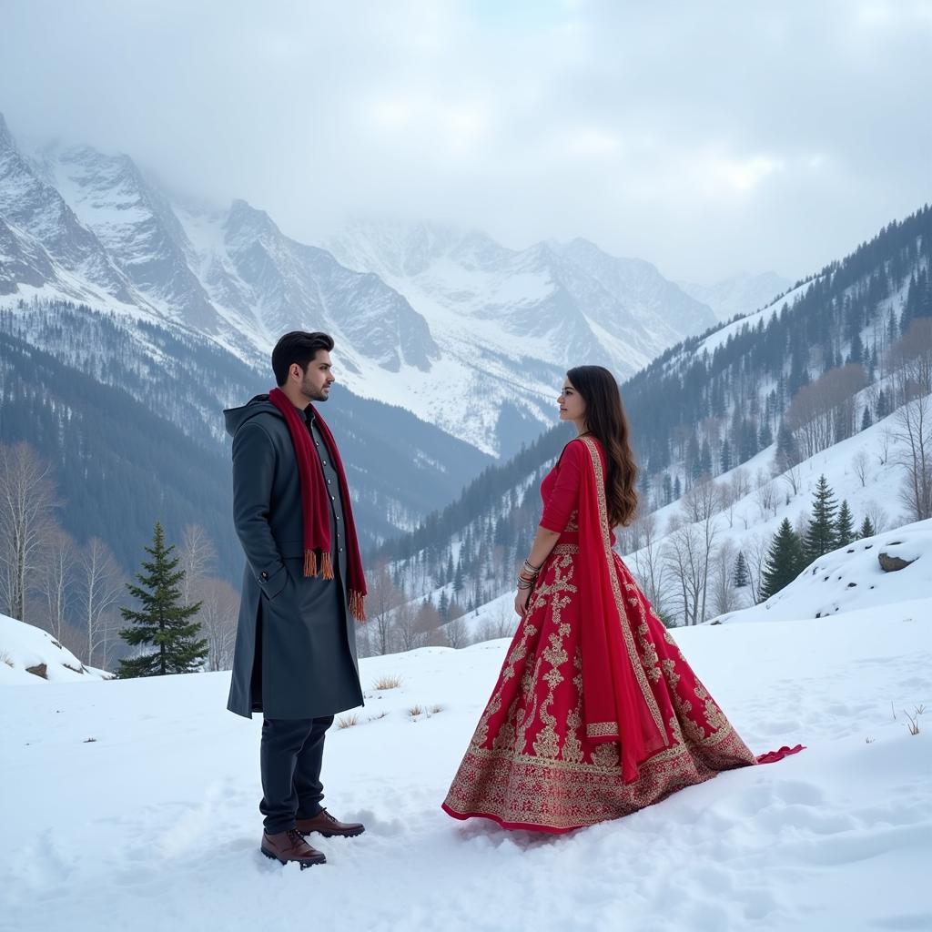 Fanaa Movie: Romantic Scenes in Kashmir