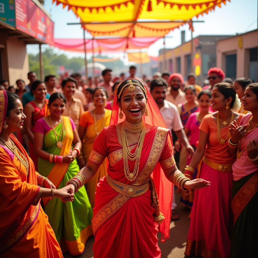 Fidaa movie still showcasing a traditional Telugu wedding