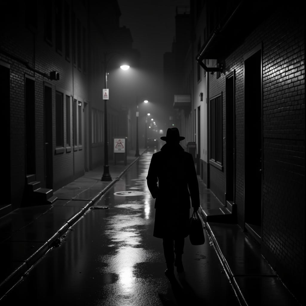 Classic Film Noir Scene in HD