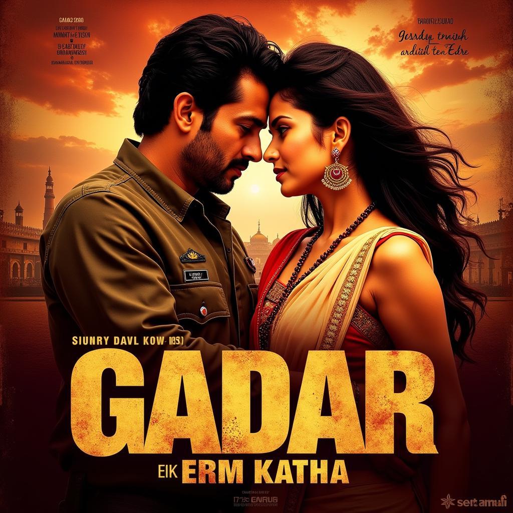 Iconic Poster of Gadar: Ek Prem Katha