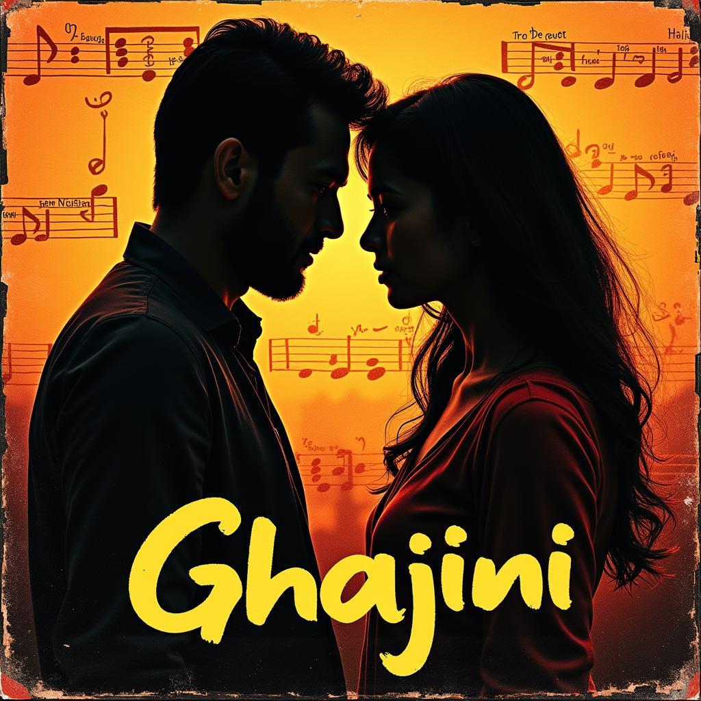 Ghajini music album cover