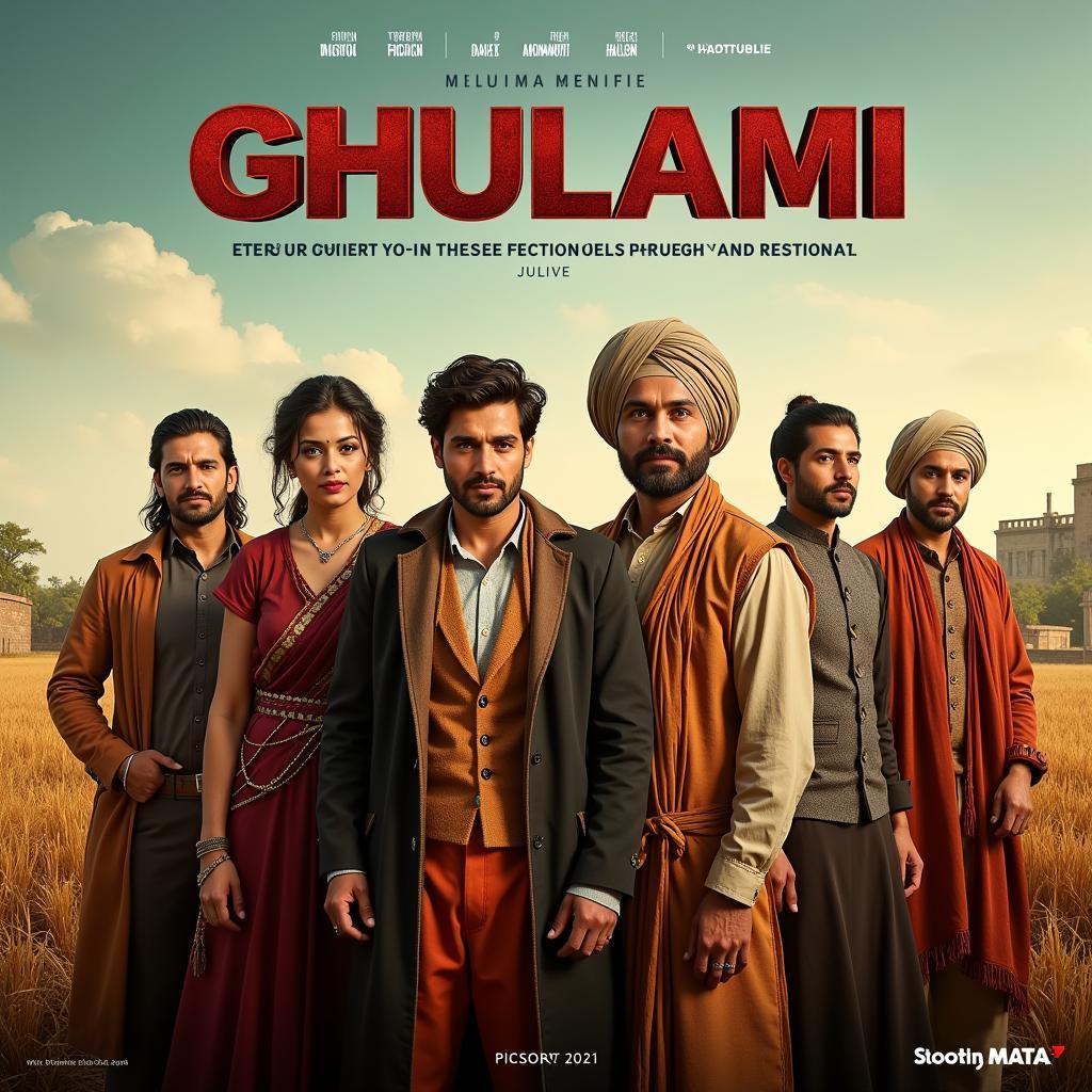 Ghulami movie poster