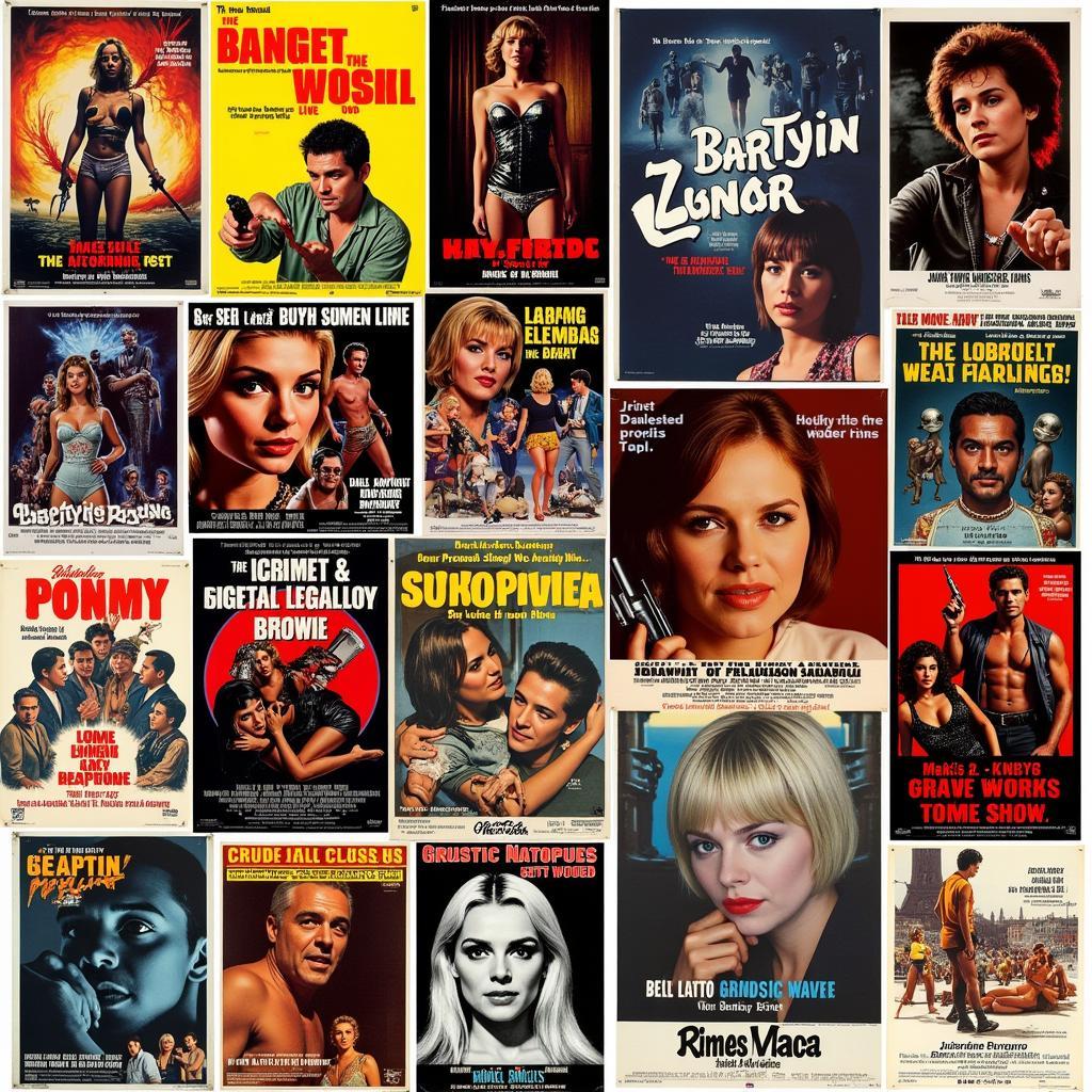 Grindhouse Era B Grade Sex Movies Posters