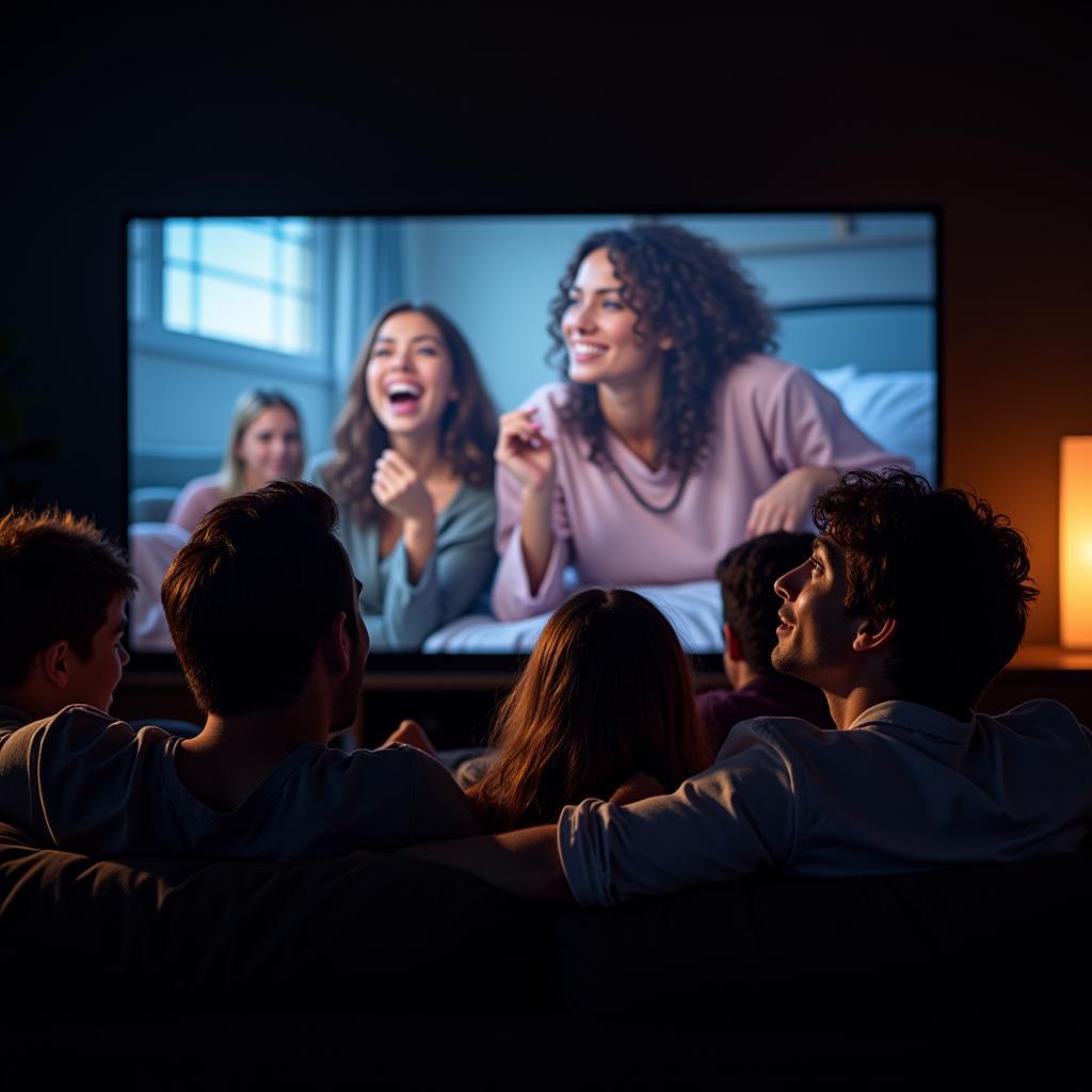 Friends Sharing a 4K Movie Night