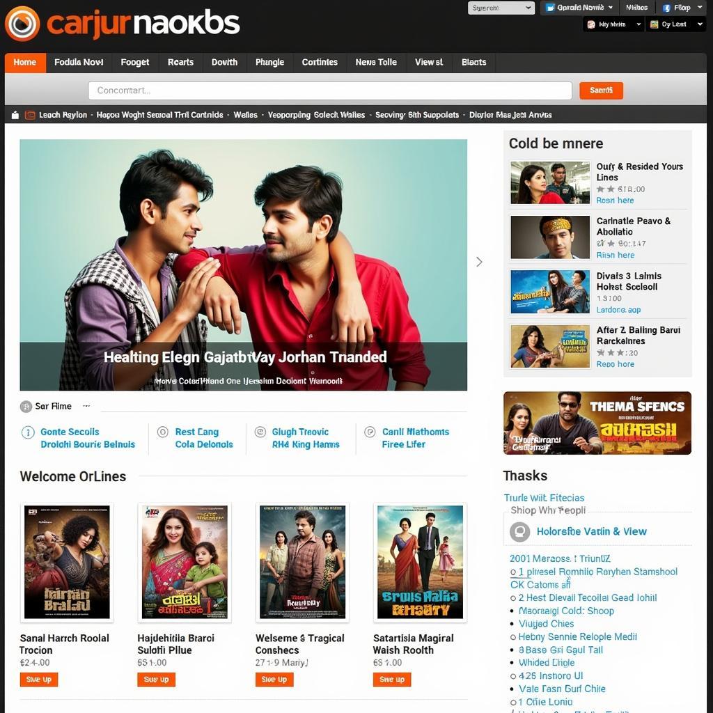 Gujarati Movie Platform Homepage