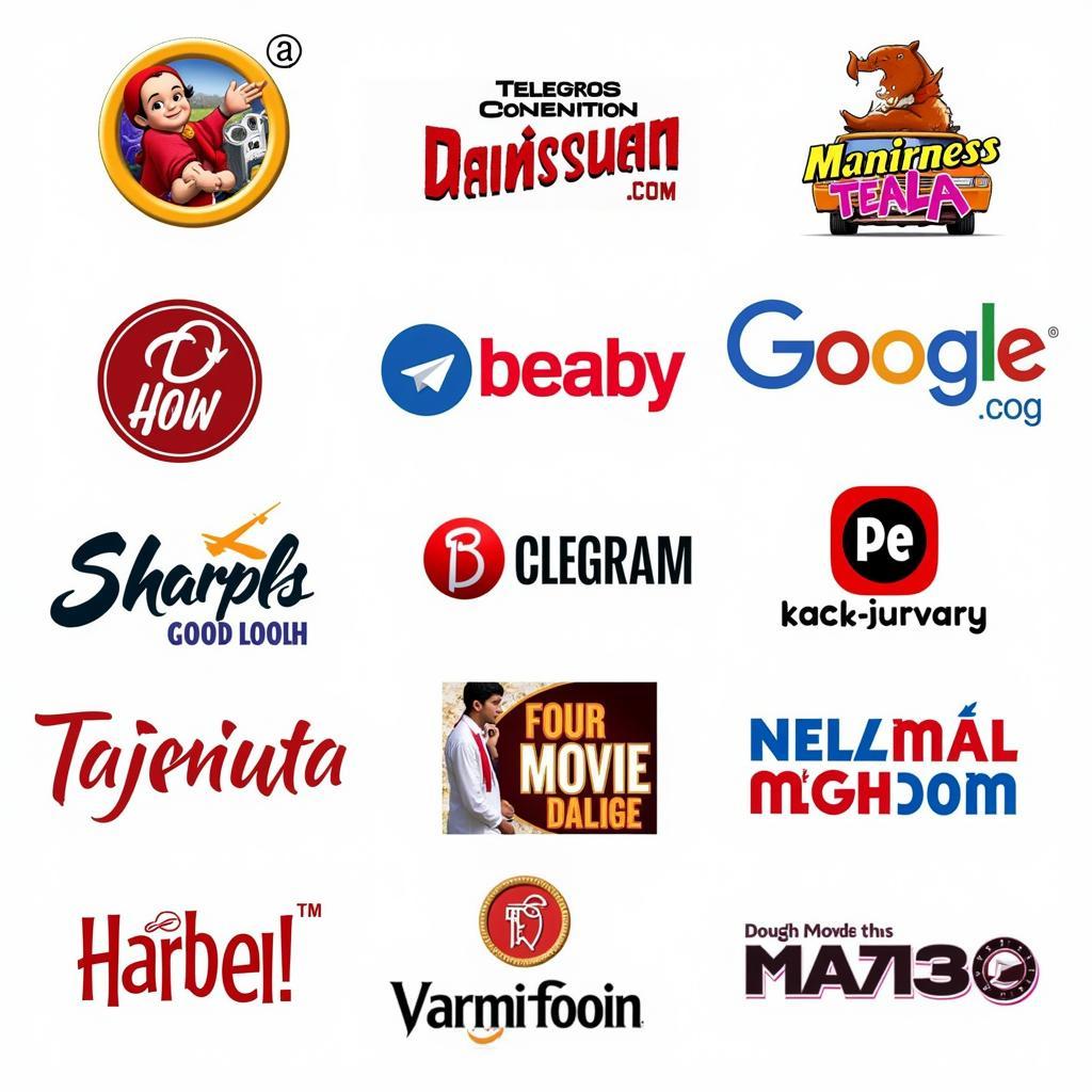 Popular Gujarati Movie Telegram Channel Logos