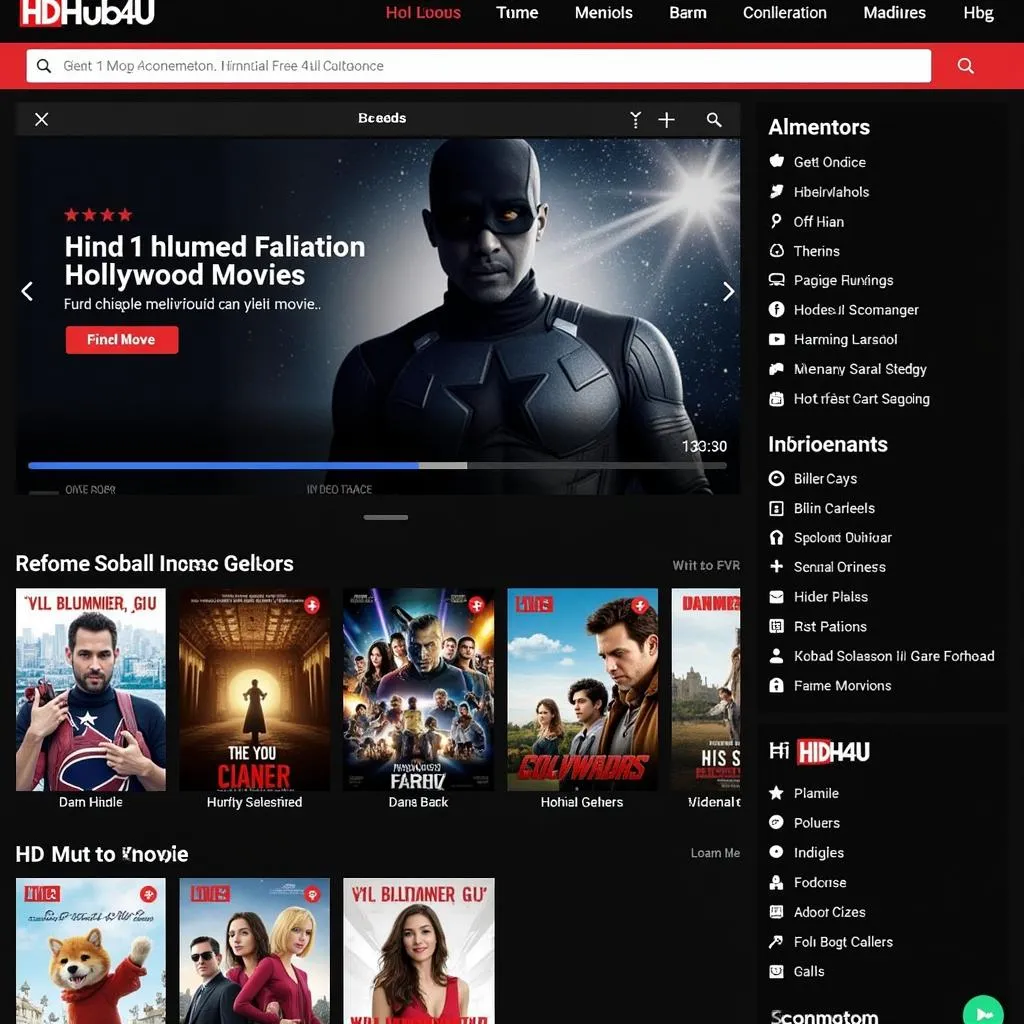 HDHub4U offers a wide selection of Hollywood movies dubbed in Hindi