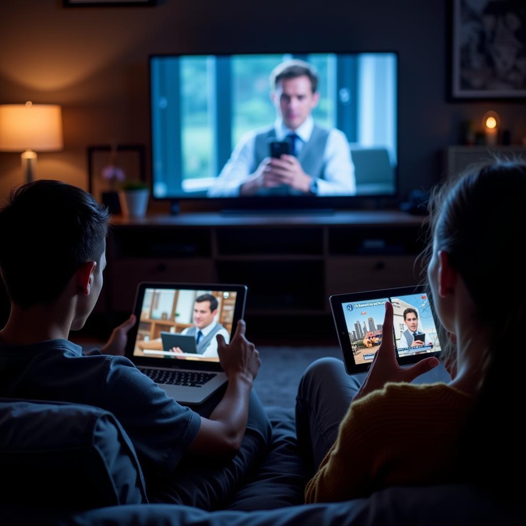 People streaming Hiidude online movies on various devices