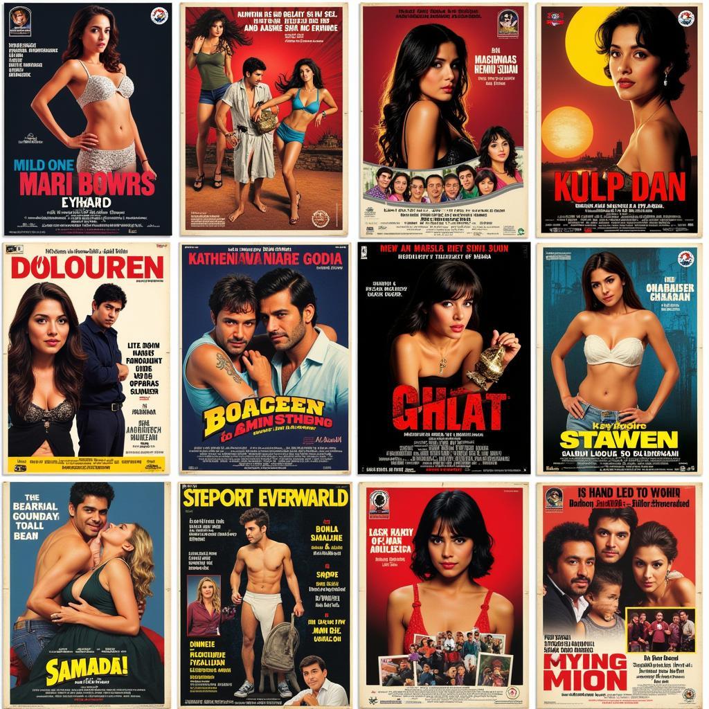 Collection of Hindi Hot B Grade Movie Posters