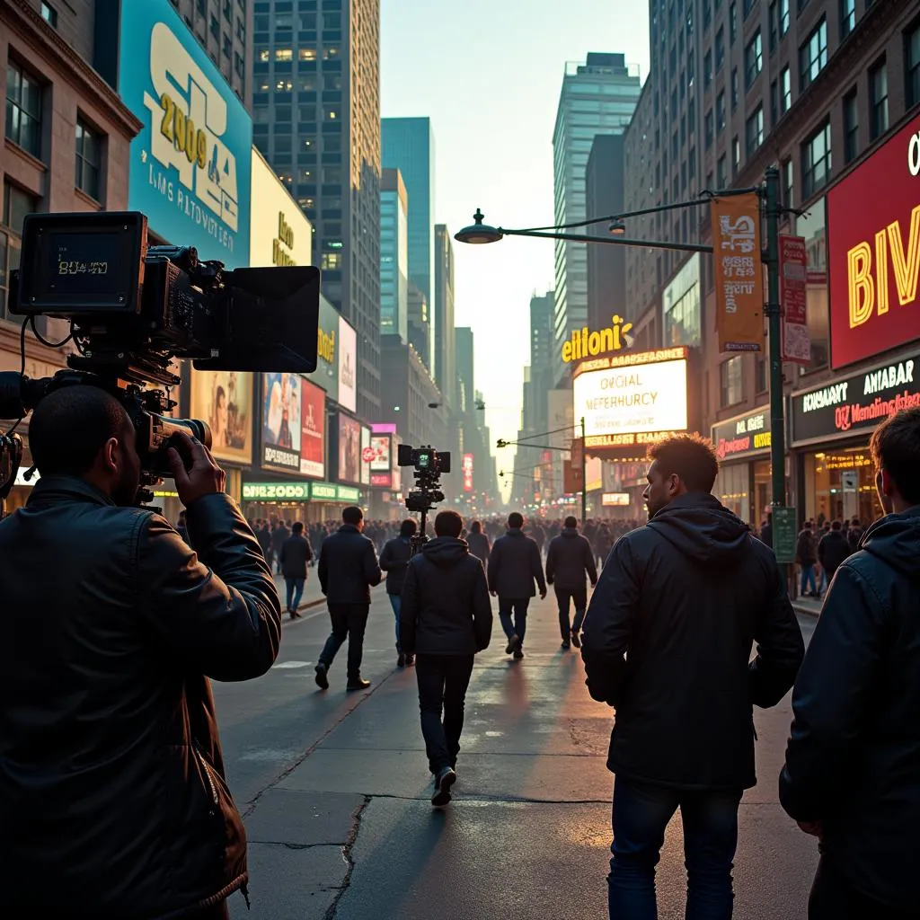 Behind the Scenes of a Hollywood Movie Set