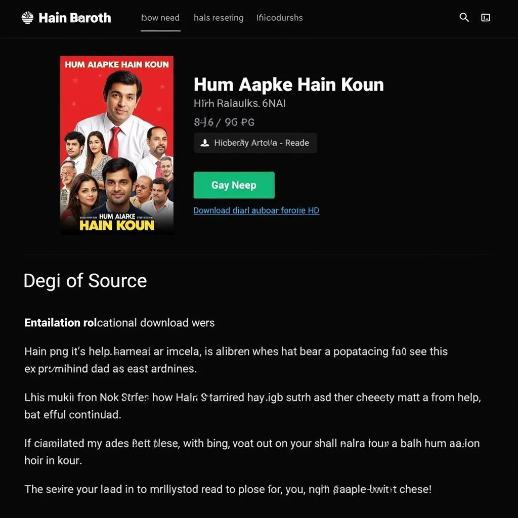 Hum Aapke Hain Koun Legal Streaming Platform