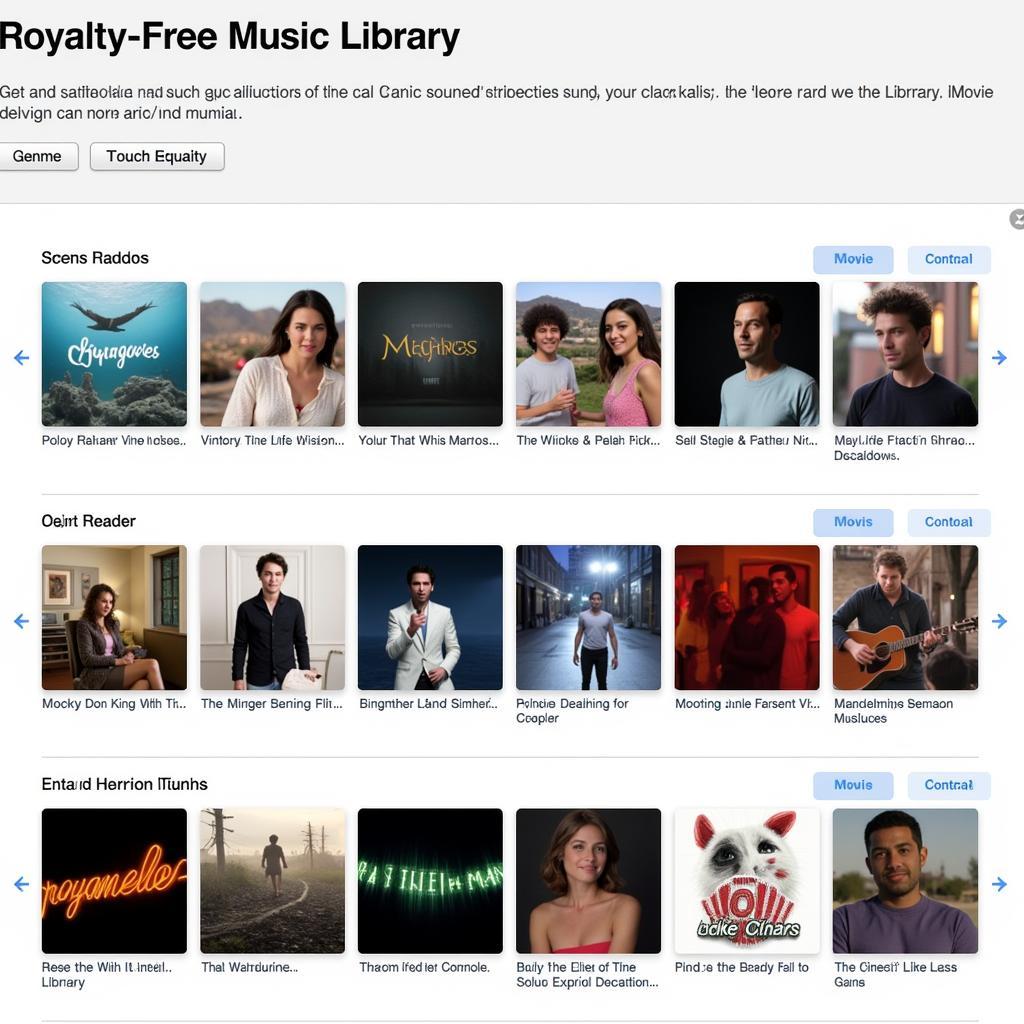 iMovie Music Library