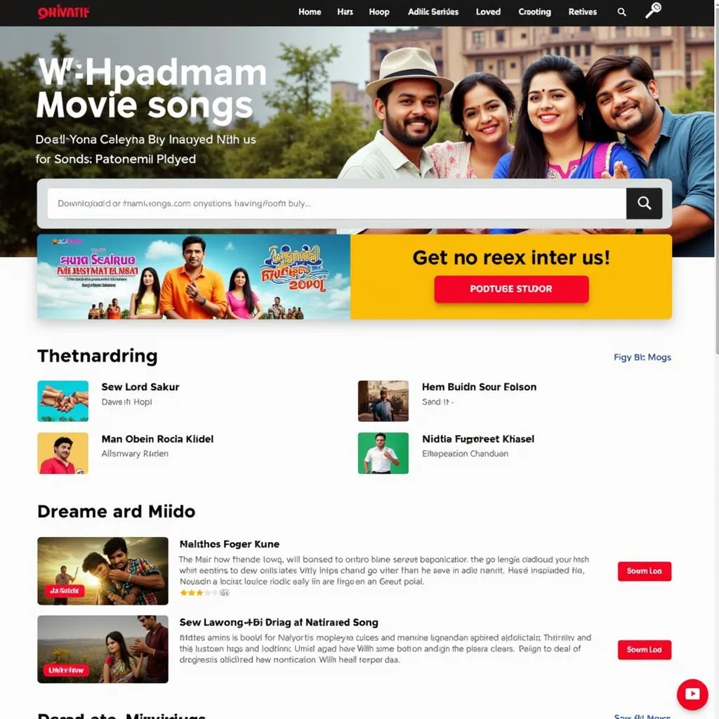 A screenshot of a website offering Independence Malayalam movie songs for download