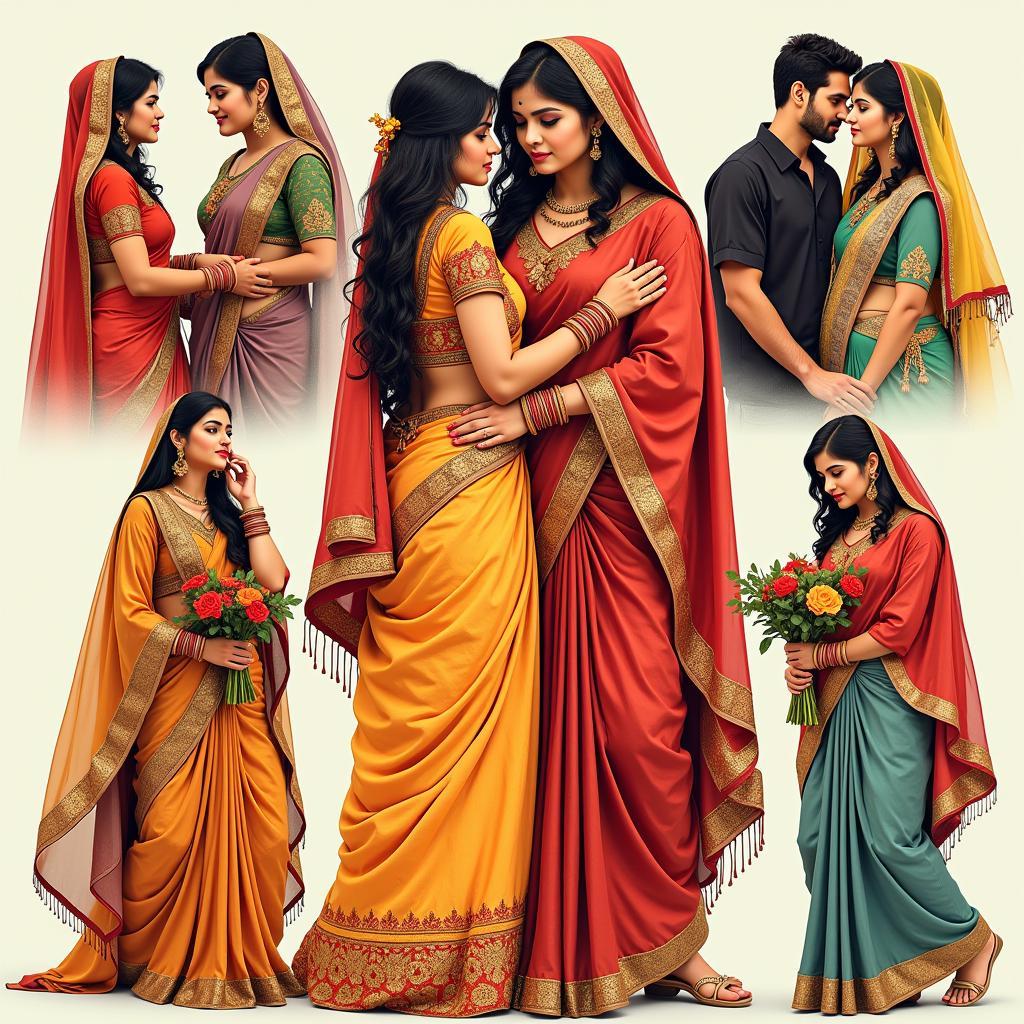 Indian Wife Fantasy Depiction