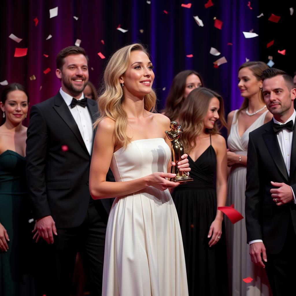 Ivy Lebelle at an Award Ceremony