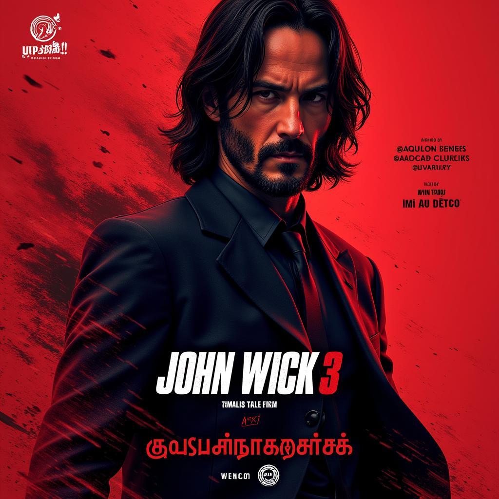 John Wick 3 Tamil Dubbed Movie Poster