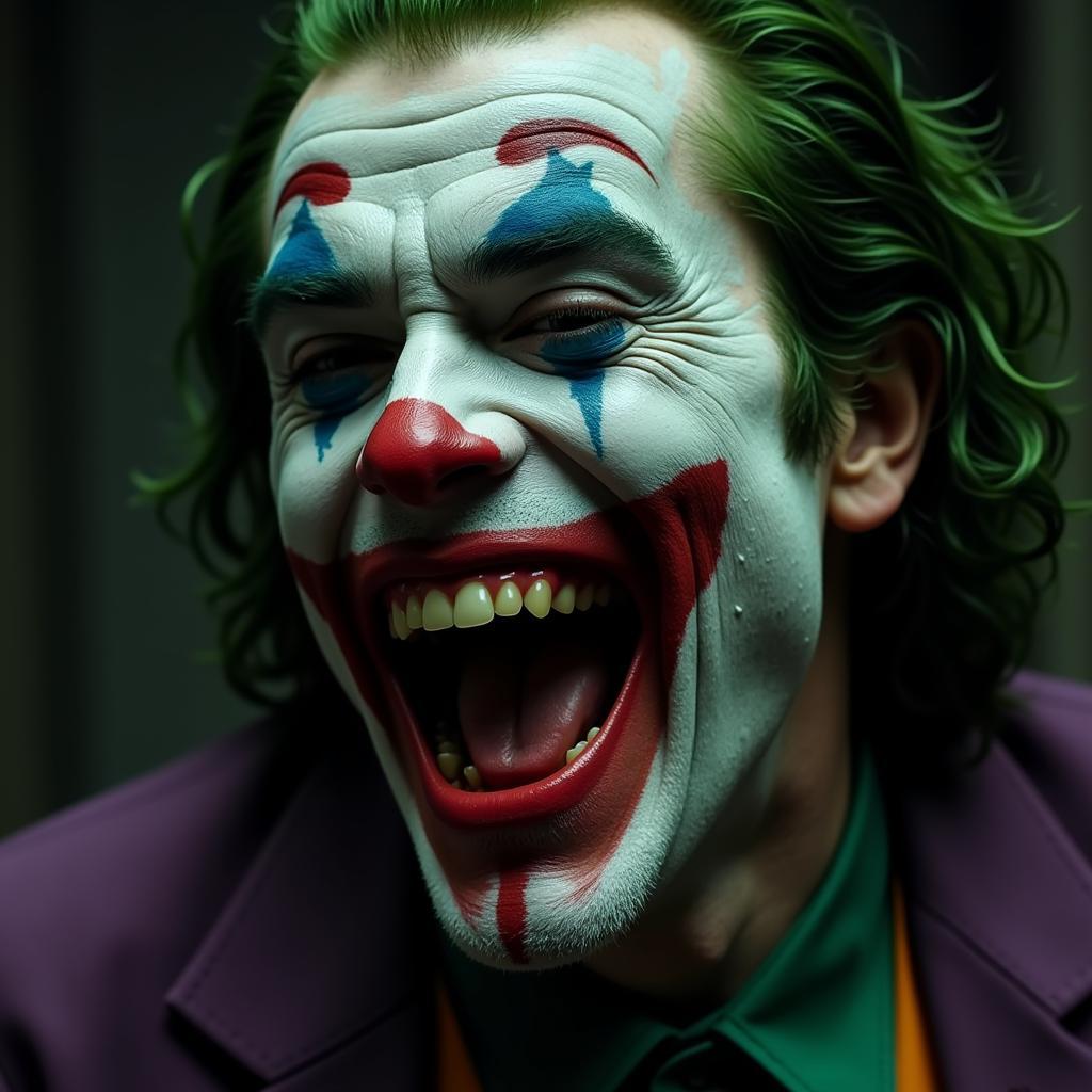 Joker's iconic laugh