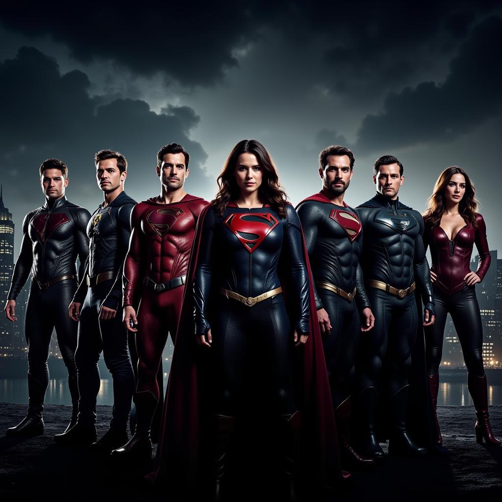 Justice League movie poster showing the main characters